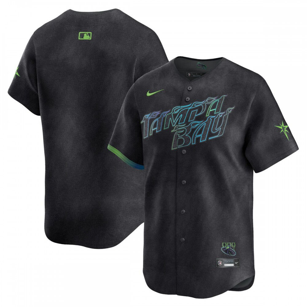 Tampa Bay Rays 2024 City Connect Limited Jersey - Charcoal-Pro Kit Vault | Brand New 26/27 Sports Jerseys